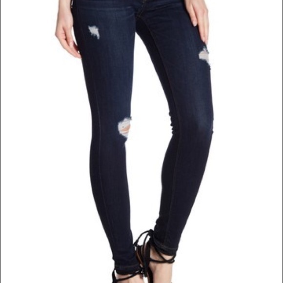 HUDSON 'Krista' Super Skinny distressed Jeans - Picture 2 of 8